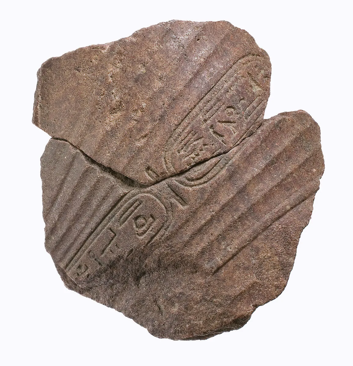 waist area from a statue of the king — Unknown