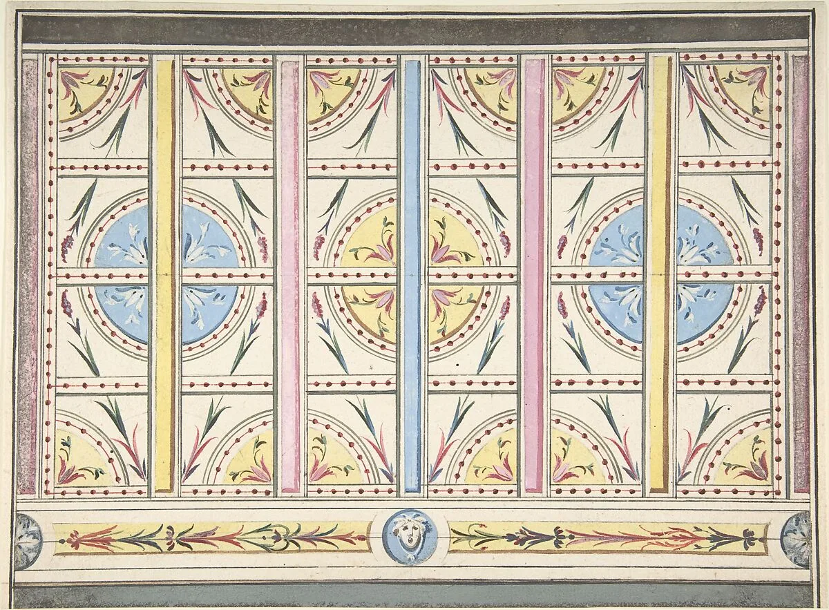 Design for a Wall Decoration — Anonymous, British, 19th century
