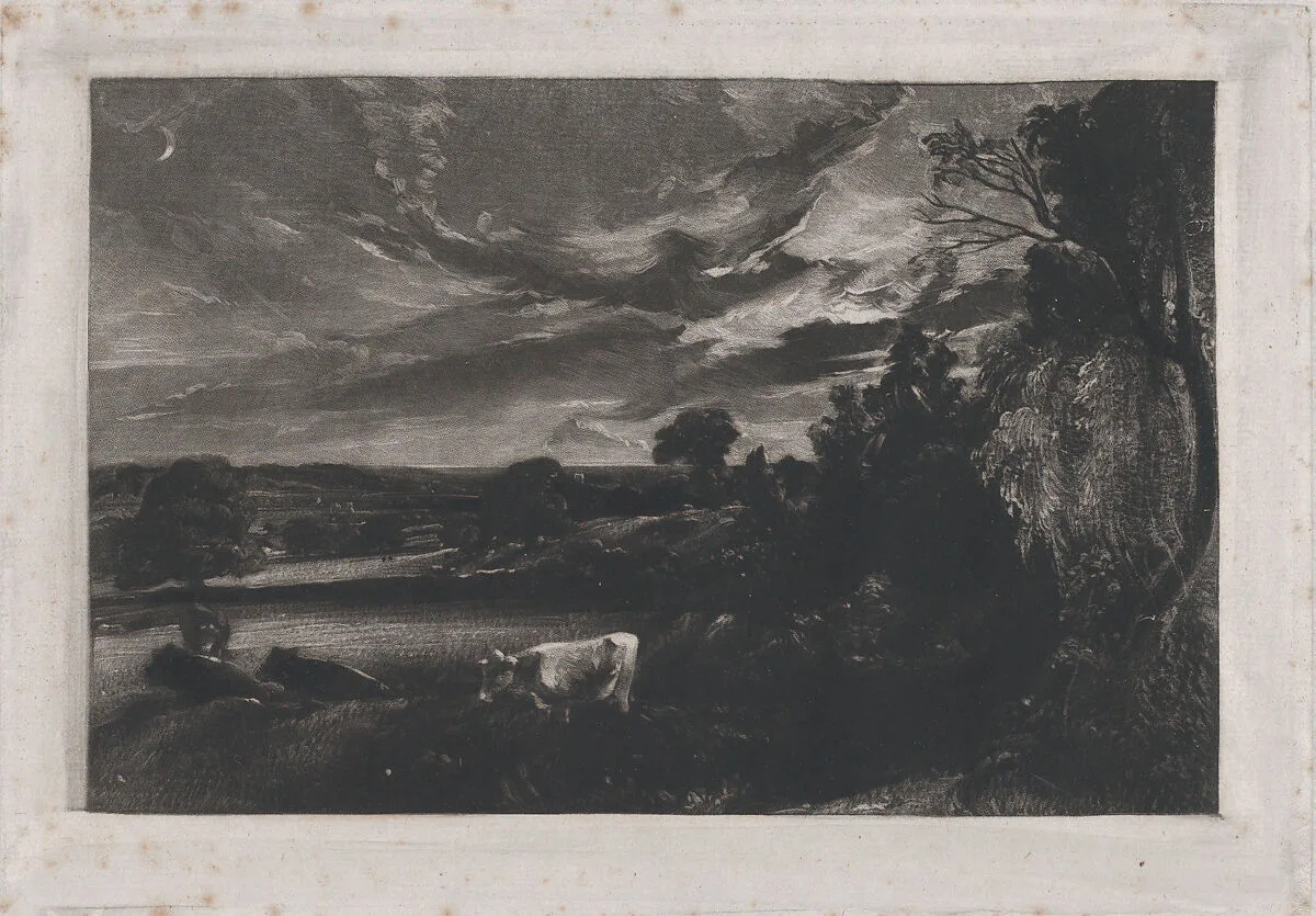 Summer Evening — David Lucas|John Constable