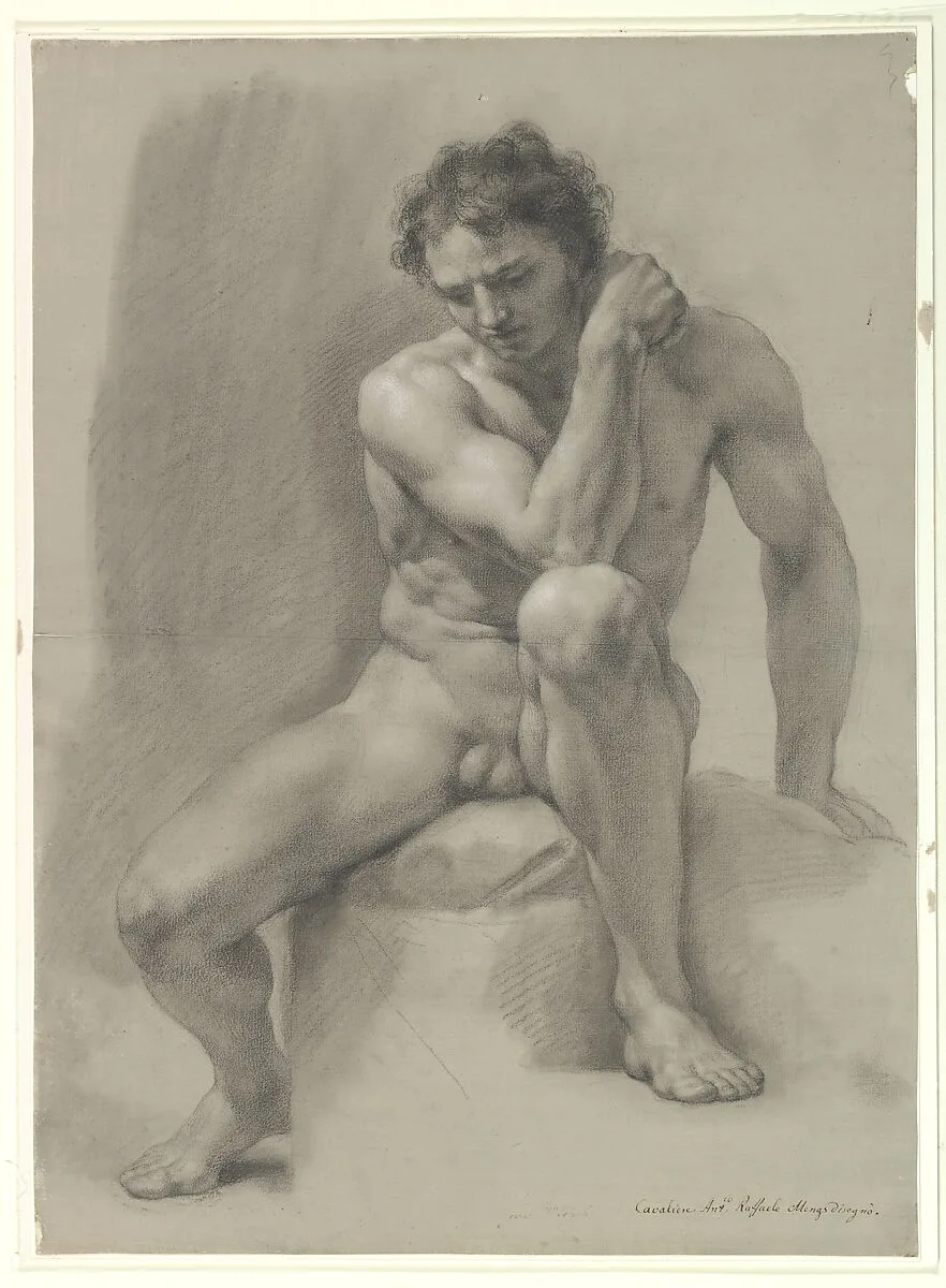 Seated Nude Male — Anton Raphael Mengs