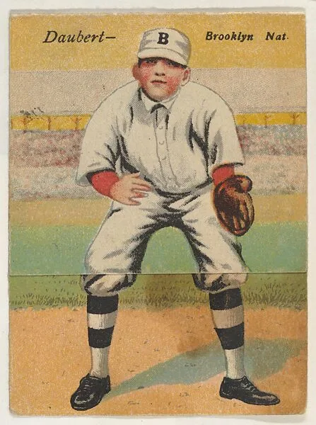 Daubert, Brooklyn, National League, from the Mecca Double Folder series (T201) — Mecca Cigarettes