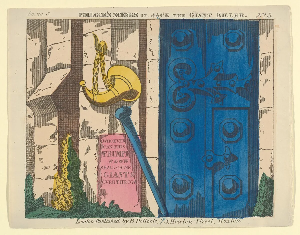 Scene 5, from Jack and the Giant Killer, Scenes for a Toy Theater — Benjamin Pollock