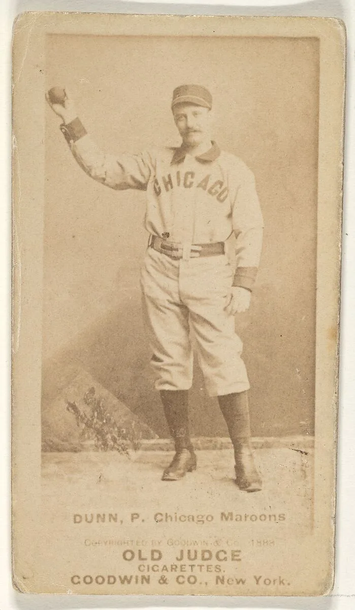 Dunn, Pitcher, Chicago, from the Old Judge series (N172) for Old Judge Cigarettes — Goodwin & Company