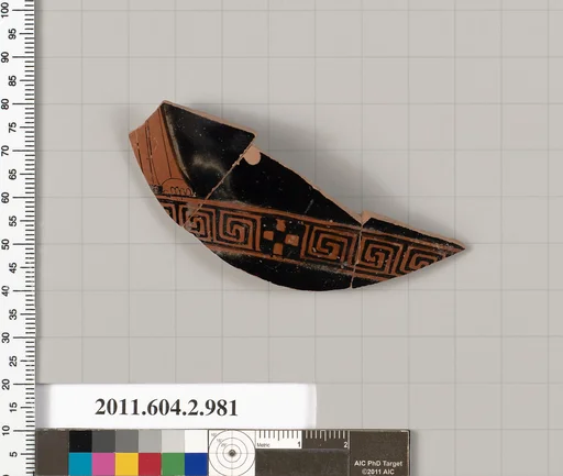 Terracotta fragment of an oinochoe: chous (jug)