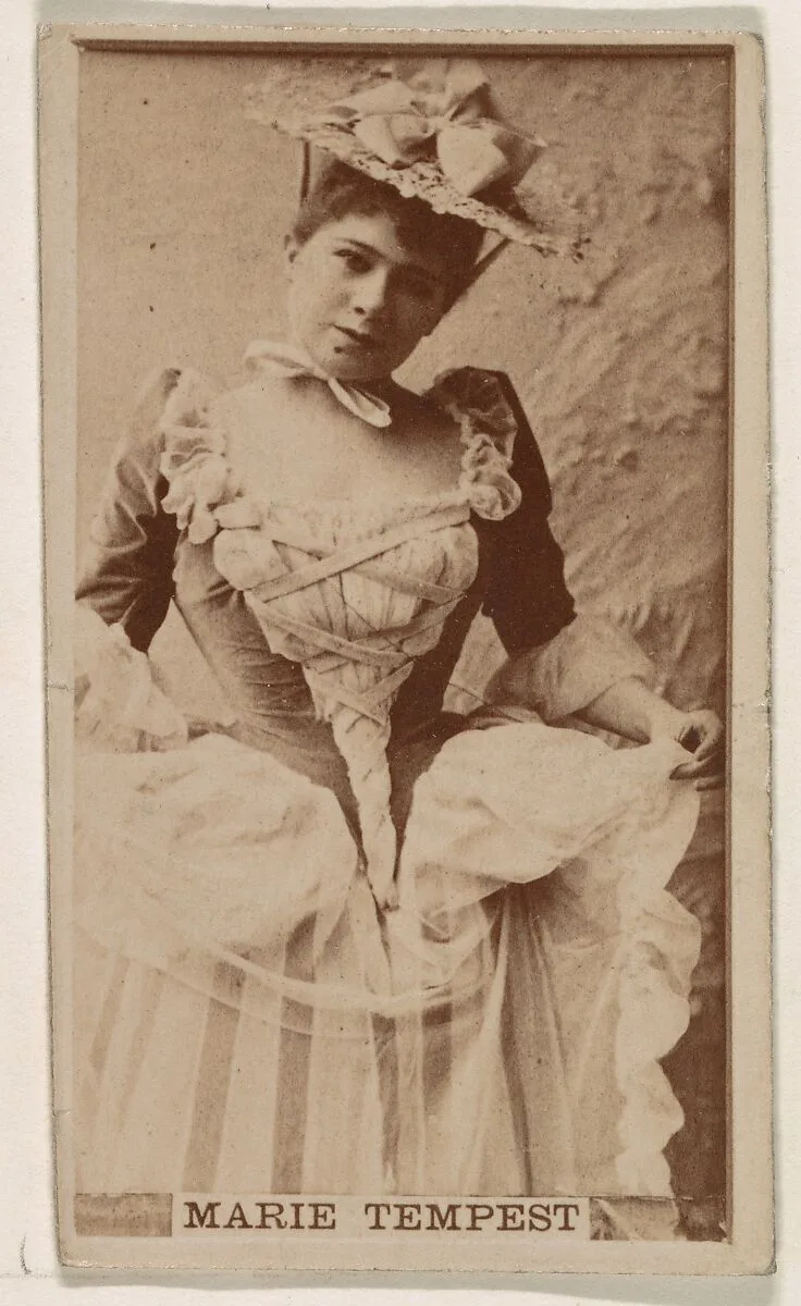 Marie Tempest, from the Actresses series (N245) issued by Kinney Brothers to promote Sweet Caporal Cigarettes — Kinney Brothers Tobacco Company