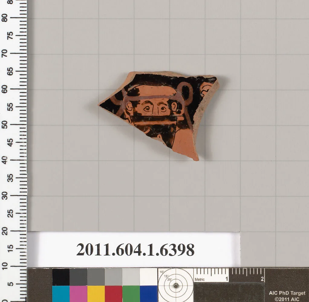 Terracotta fragment of a kylix (drinking cup) — Unknown