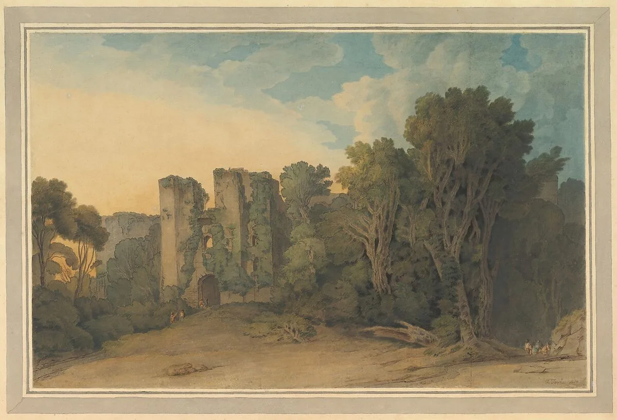 Berry Pomeroy Castle in the County of Devon — Francis Towne