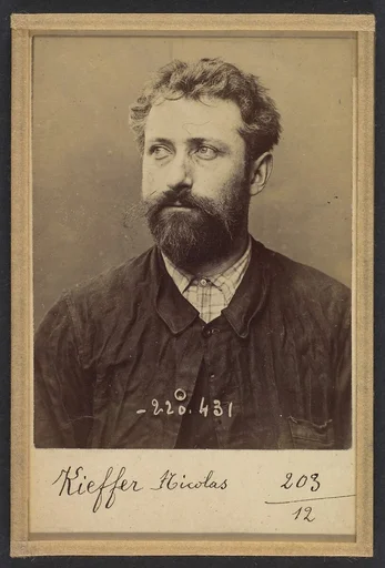 Kieffer. Nicolas. 35 ans, né le 8/4/59 à Haltuiller (Meurthe). Menuisier. Anarchiste. 2/7/94.