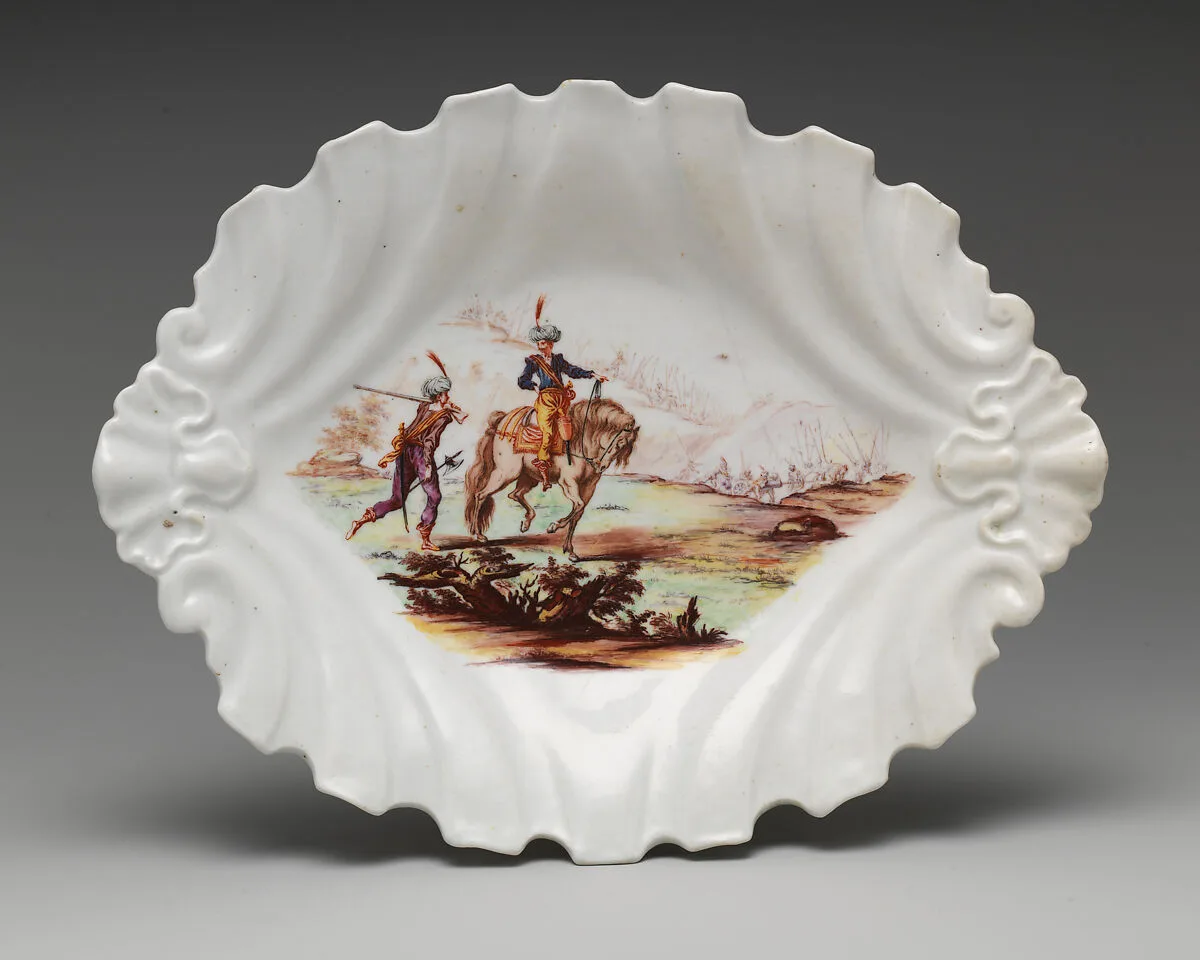Dish (part of a set) — Chelsea Porcelain Manufactory