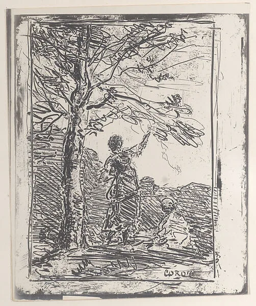 Death and the Maiden (La Jeune Fille et la Mort) — Camille Corot|Maurice Le Garrec