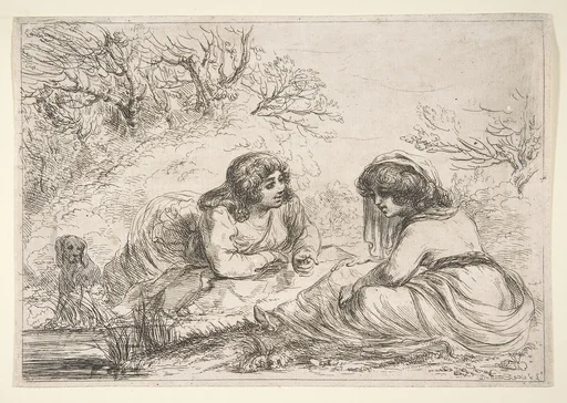 Two Women in a Landscape