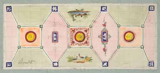 Design for the painted decoration of a baker's shop
