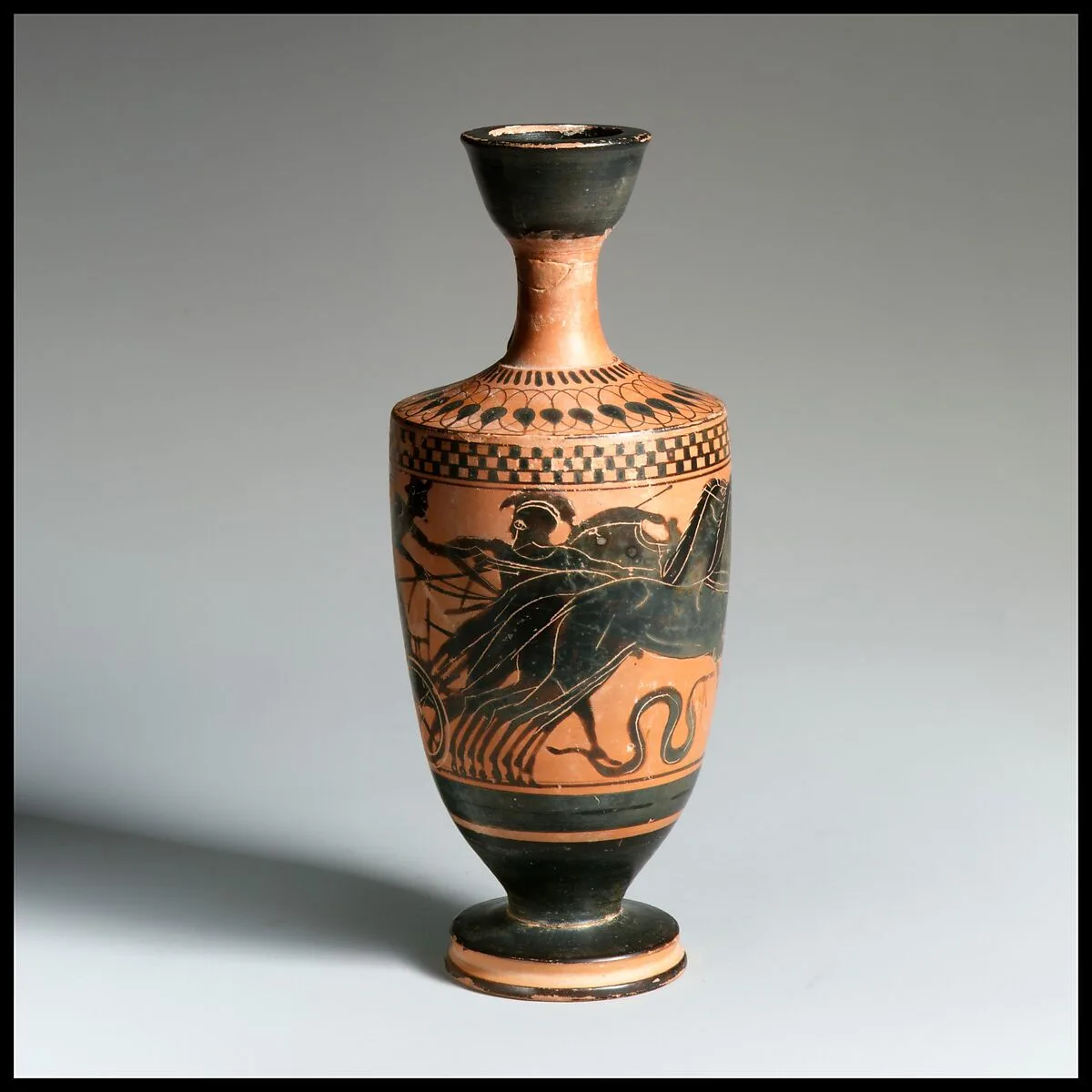 Terracotta lekythos — Diosphos Painter