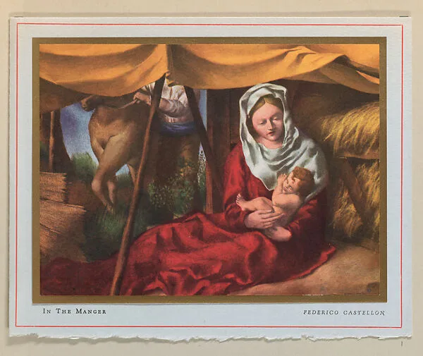 Christmas Card (In the Manger) — Federico Castellon|American Artists Group
