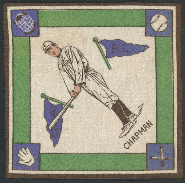 Ray Chapman, Cleveland, American League from Baseball Players Felt Blanket series (B18) — Unknown