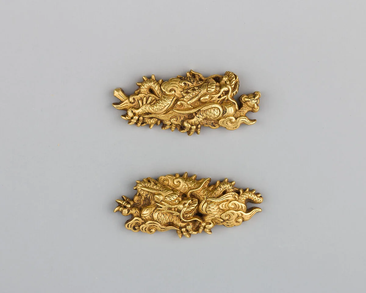 Pair of Sword-Grip Ornaments (Menuki) — Unknown