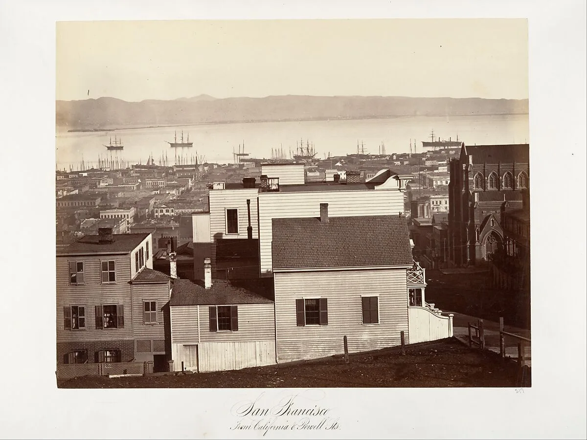 San Francisco, from California and Powell Streets — Carleton E. Watkins