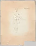 Drawing for a theatrical costume for the number 'Jam Session' in 'The Show is On' — Vincente Minnelli