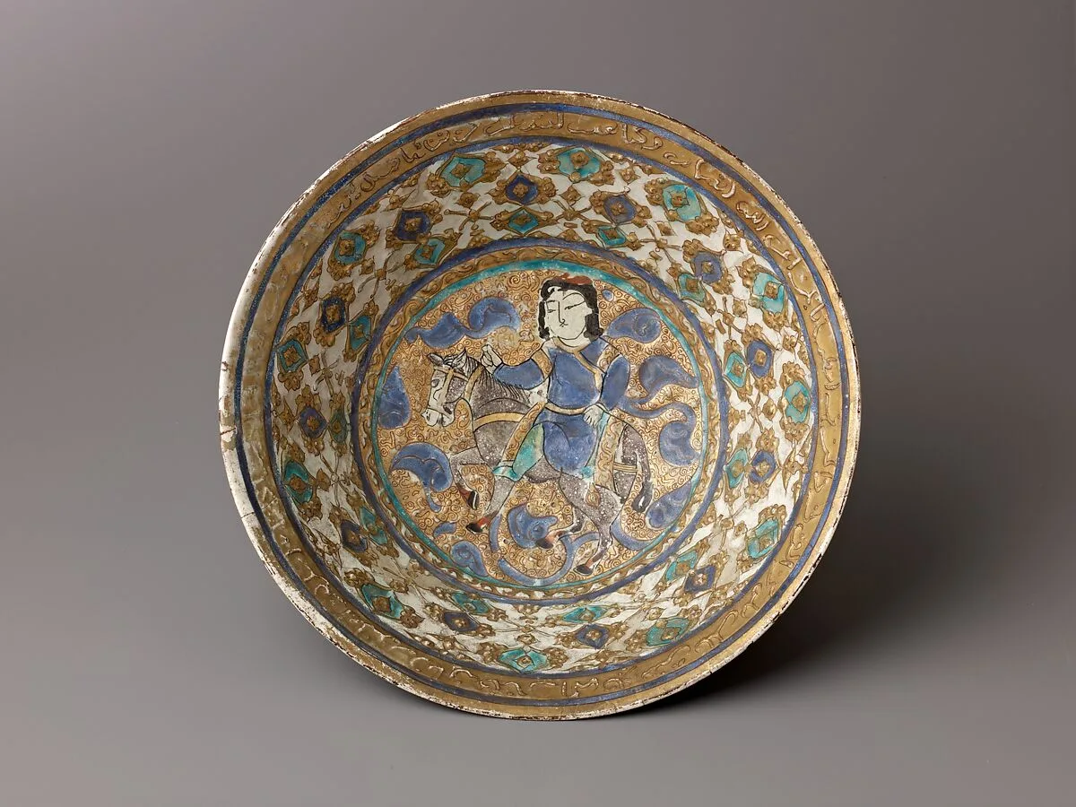 Bowl, Mina'i ("enameled") ware — Unknown