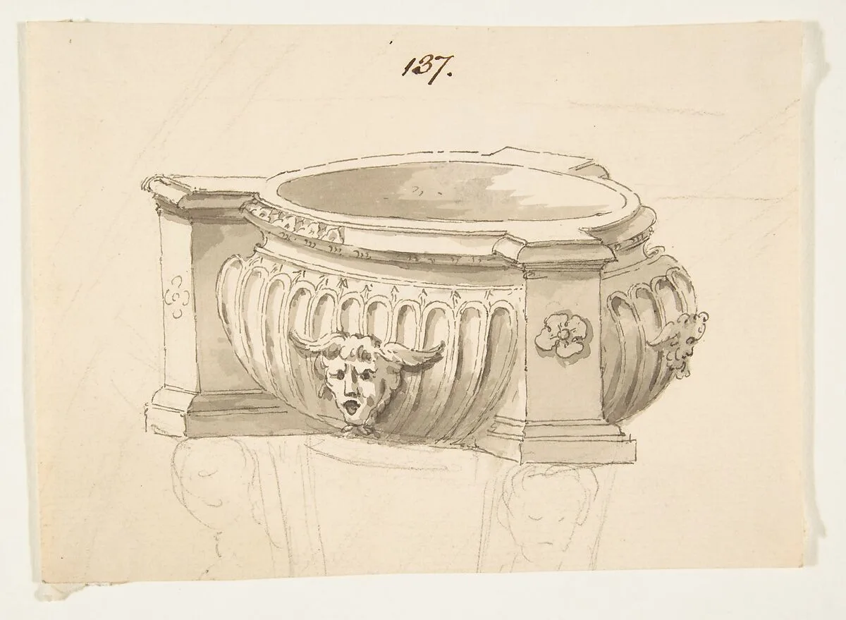 Design for a Vessel — Anonymous, French, 18th century