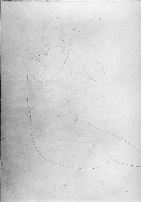 Seated Nude with Raised Arms — Amedeo Modigliani