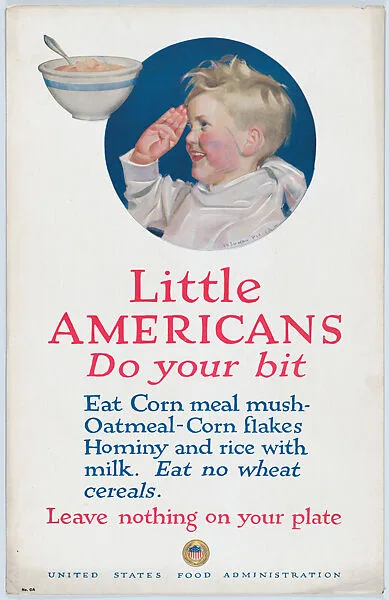 Little Americans do your bit — United States Food Administration|Cushman Parker