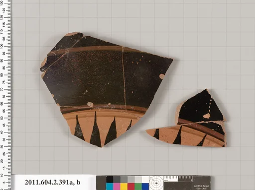 Terracotta fragments of a column-krater (bowl for mixing wine and water)