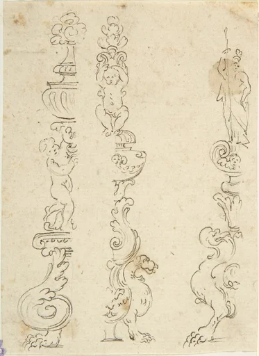 Right and Left Halves of Three Candelabras