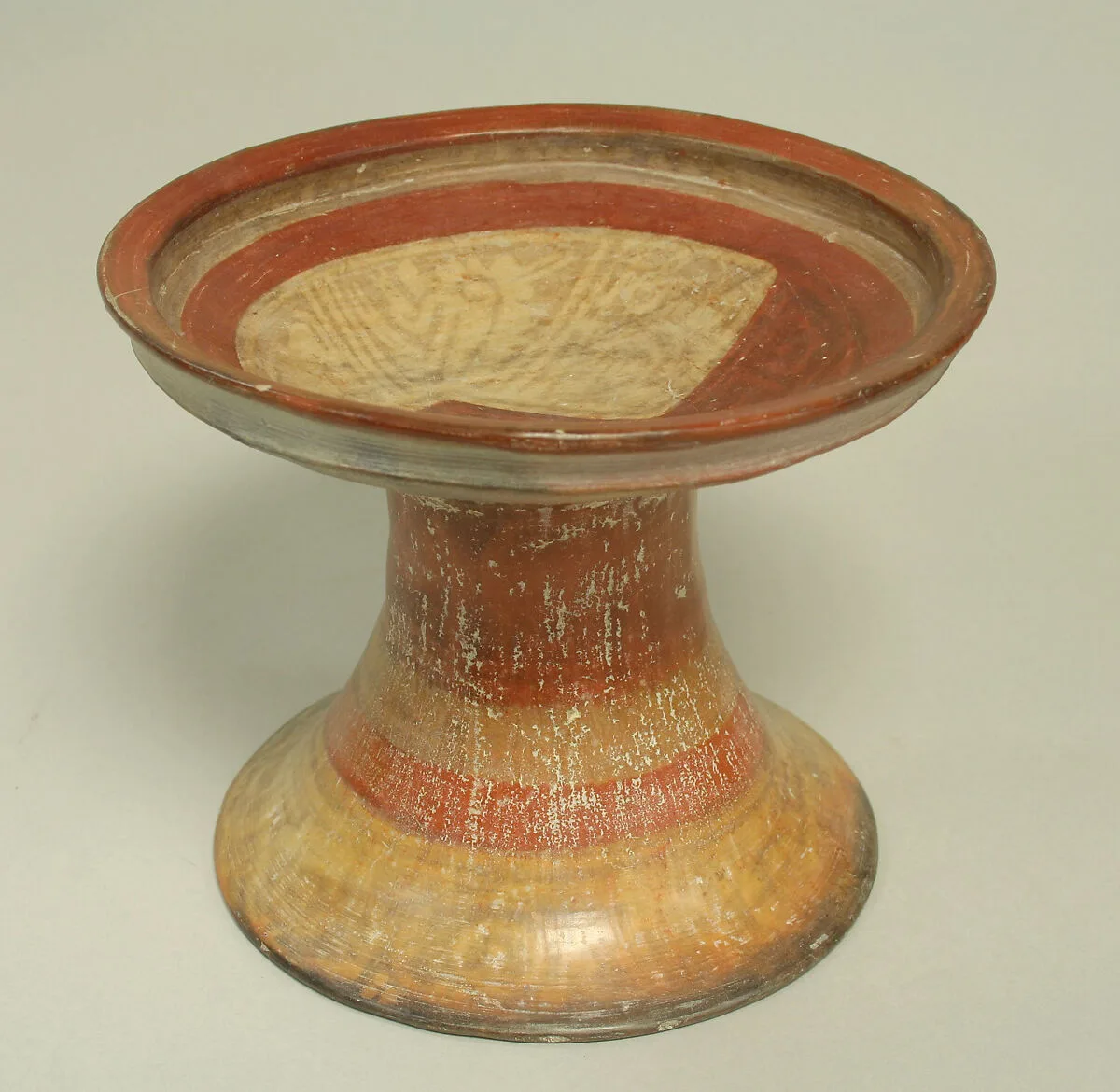 Painted Pedestal Bowl — Unknown
