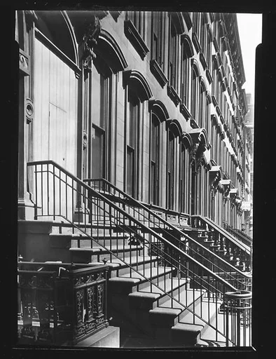 [Oblique View of Renaissance Revival Town Houses, Boston, Massachusetts]