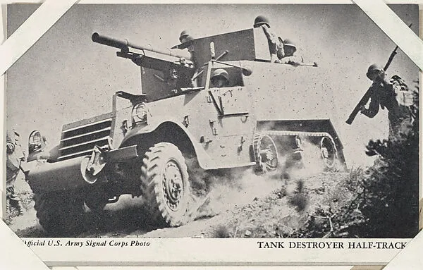 Tank Destroyer Half-Track from Military--Official Photos cards (W615) — Unknown