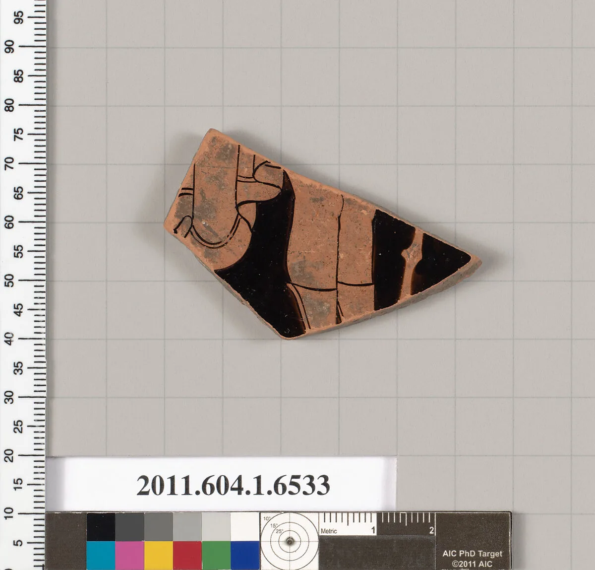 Terracotta fragment of a kylix (drinking cup) — Unknown