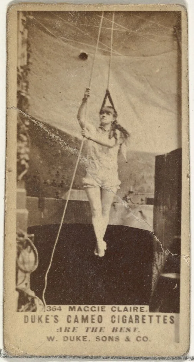 Card Number 364, Maggie Claire, from the Actors and Actresses series (N145-5) issued by Duke Sons & Co. to promote Cameo Cigarettes — W. Duke, Sons & Co.