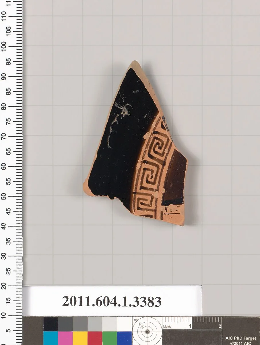 Terracotta fragment of a kylix (drinking cup) — Unknown