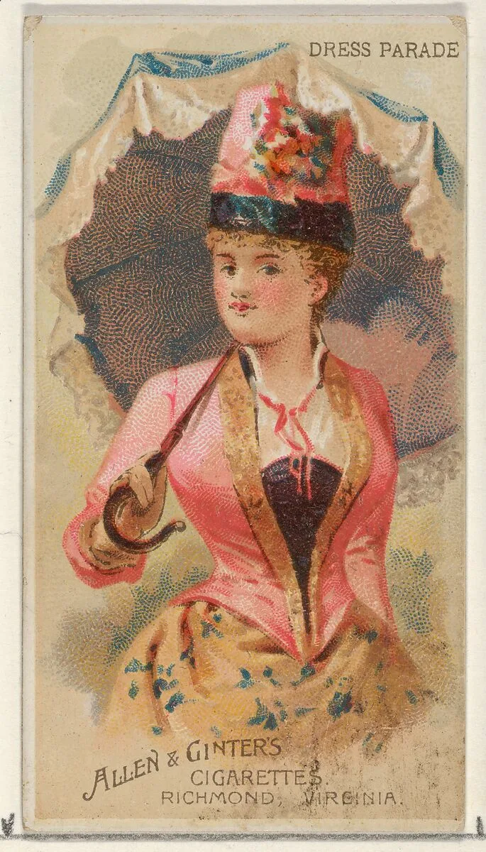 Dress Parade, from the Parasol Drills series (N18) for Allen & Ginter Cigarettes Brands — Allen & Ginter|Schumacher & Ettlinger