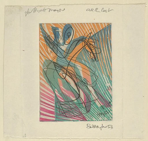 Greeting card for 1953–54