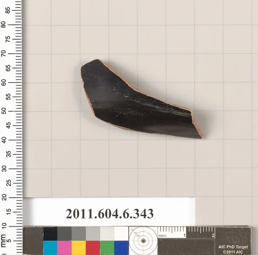 Terracotta fragment of a closed shape