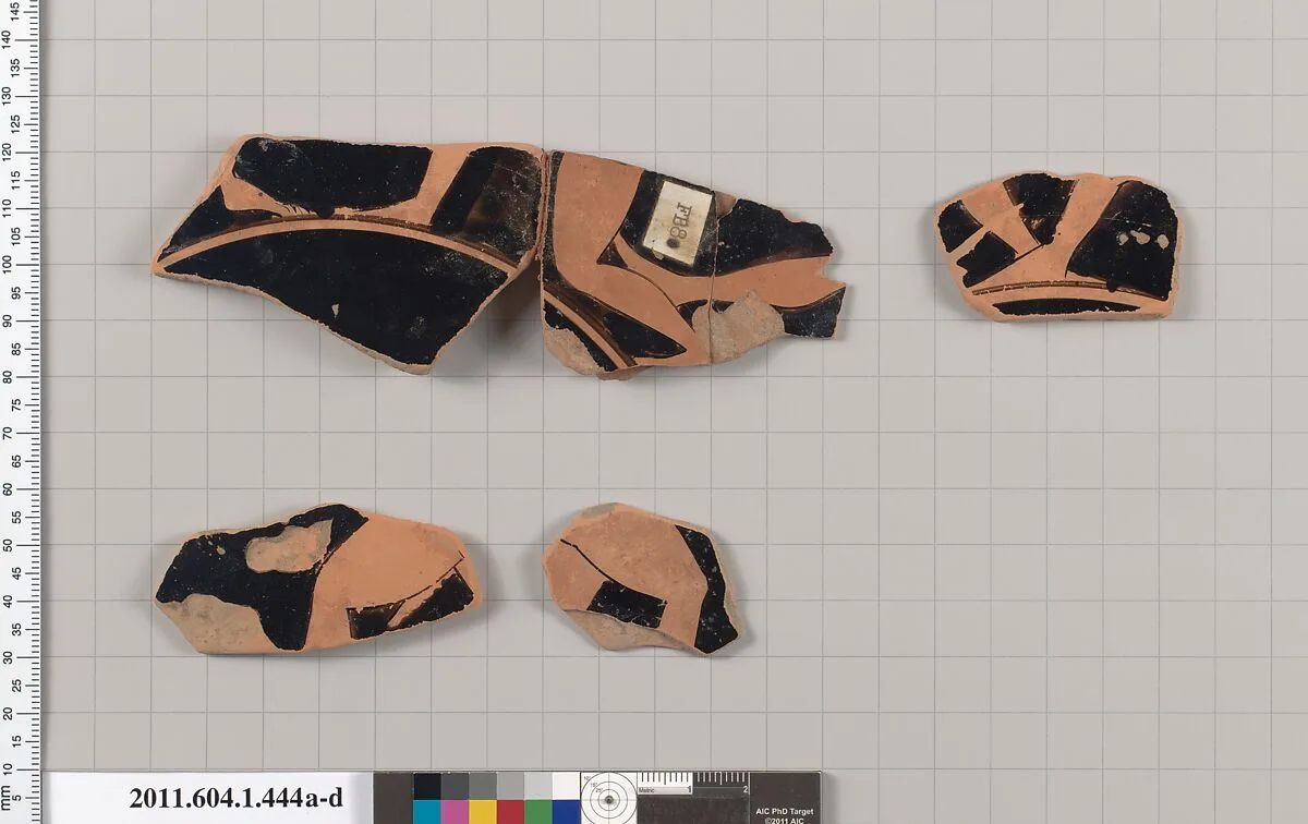 Terracotta fragments of a kylix (drinking cup) — Unknown