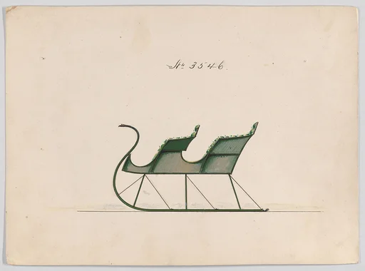 Design for 2 Seat Sleigh, no. 3546