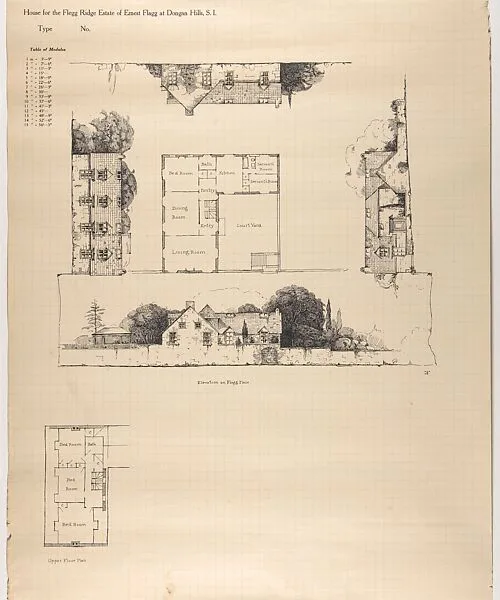House for Flegg Ridge, Estate of Ernest Flagg, at Dongan Hills, S. I. — Ernest Flagg