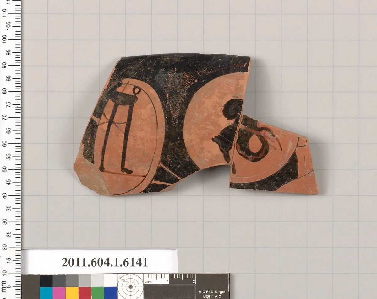 Terracotta rim fragment of a kylix (drinking cup) — Unknown