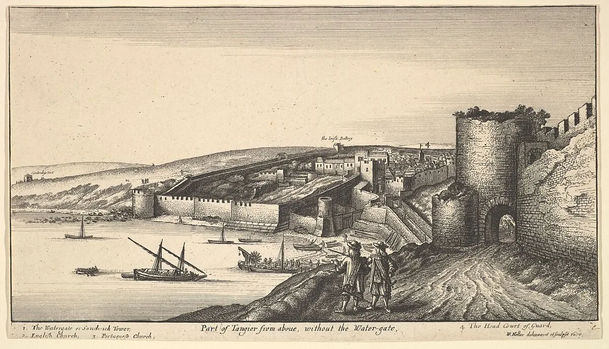 Part of Tangier from above, without the Water-gate — Wenceslaus Hollar