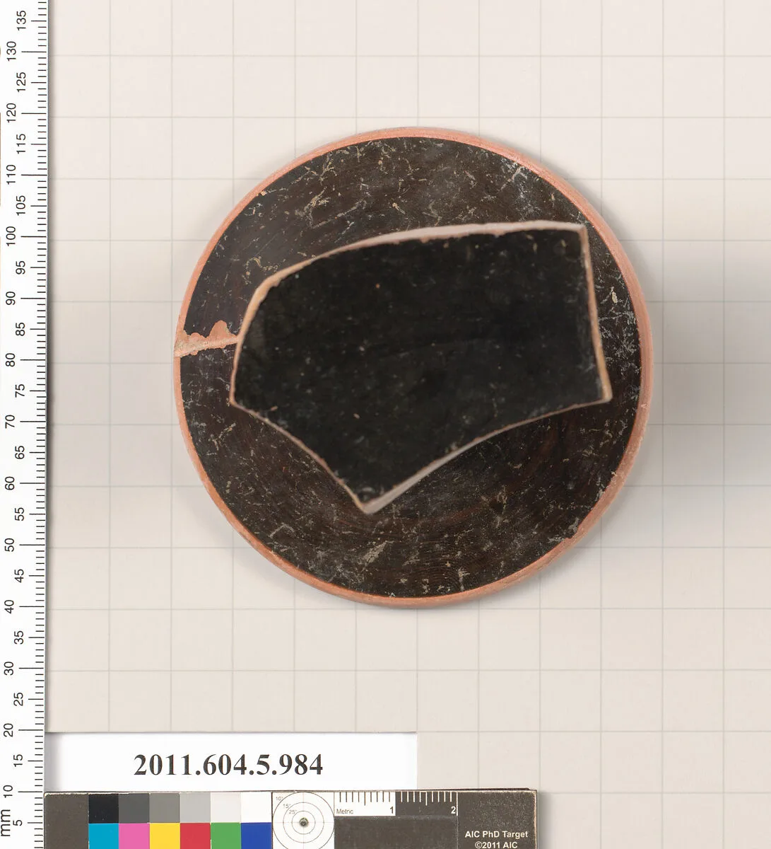 Terracotta fragment of a kylix (drinking cup) — Unknown