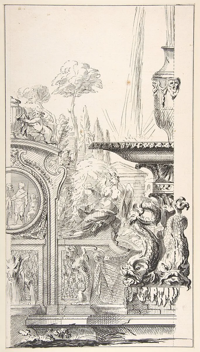 Study for a Garden Capriccio — Gilles-Marie Oppenord