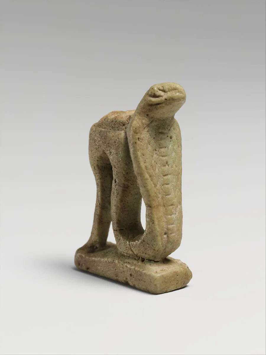 Faience snake amulet — Unknown