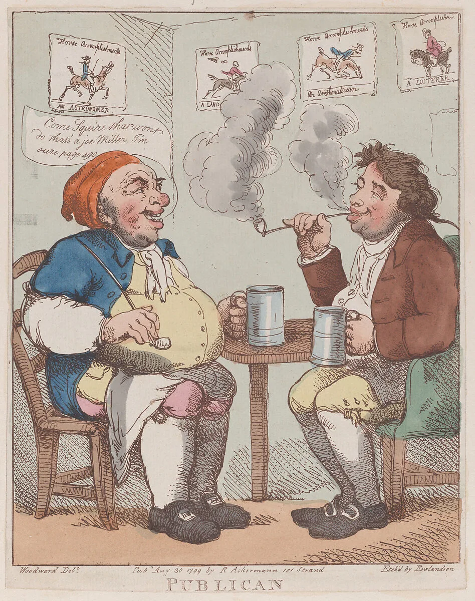 Publican — Thomas Rowlandson|George Murgatroyd Woodward|Rudolph Ackermann, London