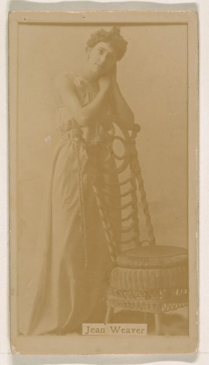 Jean Weaver, from the Actresses series (N245) issued by Kinney Brothers to promote Sweet Caporal Cigarettes — Kinney Brothers Tobacco Company