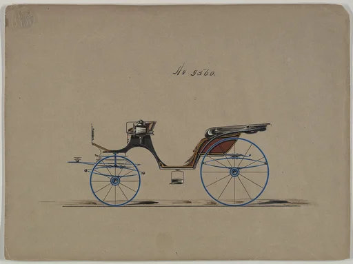 Design for Cabriolet or Victoria, no. 3560