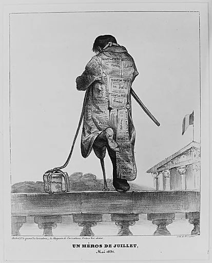 Un héros de juillet, Mai 1831, published in La Caricature
