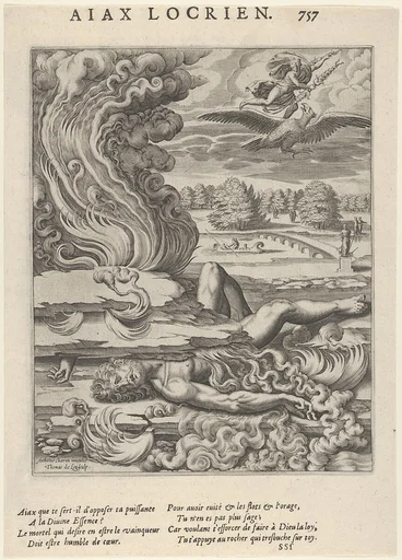 Locrian Ajax (Ajax Locrien), from: Les Images ou Tableaux de platte peinture des deux Philostrates Sophistes grecs (...)